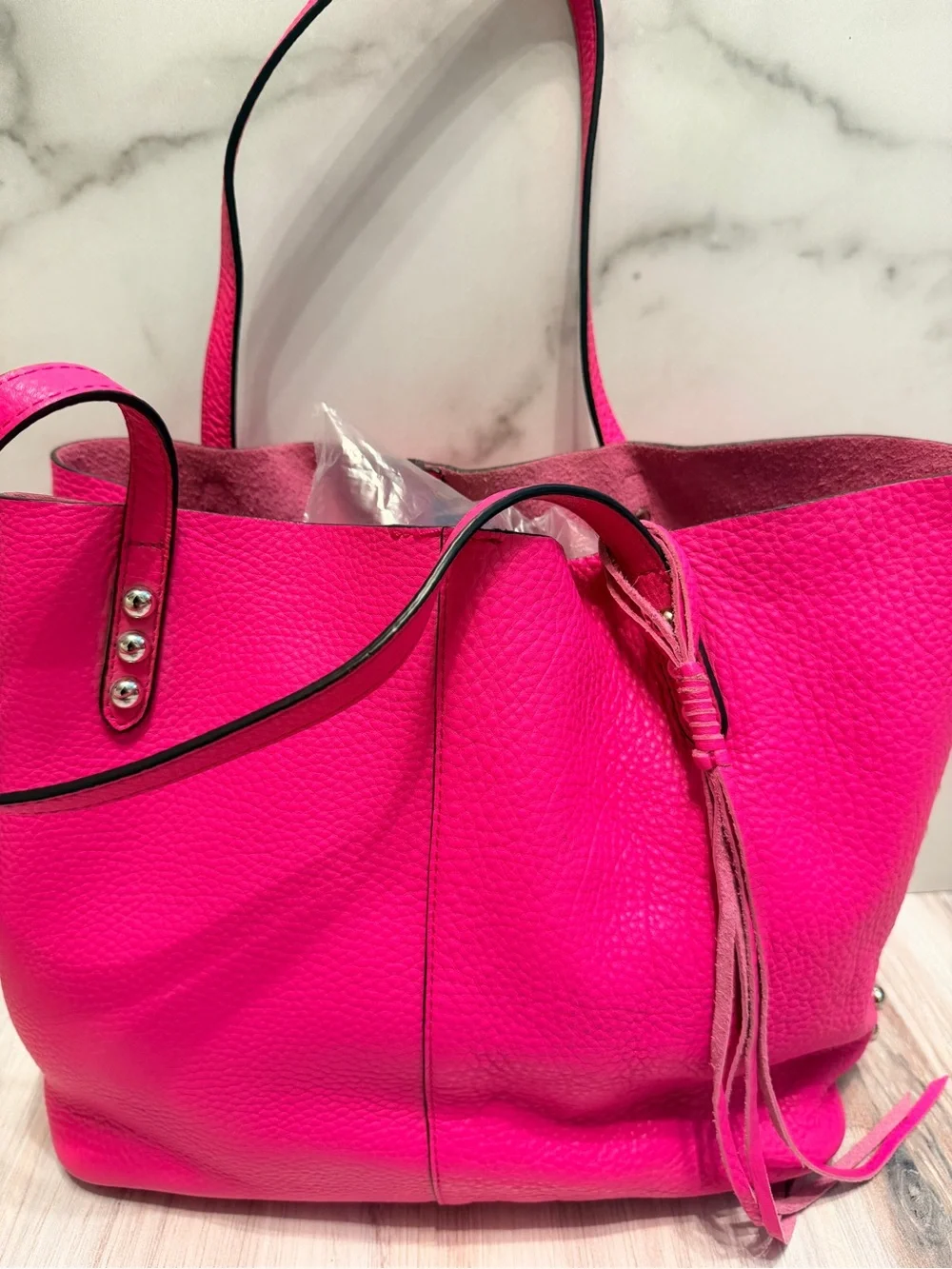 Rebecca Minkoff | Bags | Rebecca Minkoff Hot Pink Leather  display picture 3